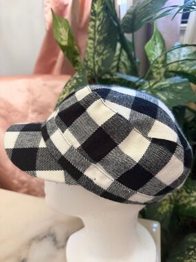 D&Y Checkered Black and White Cap